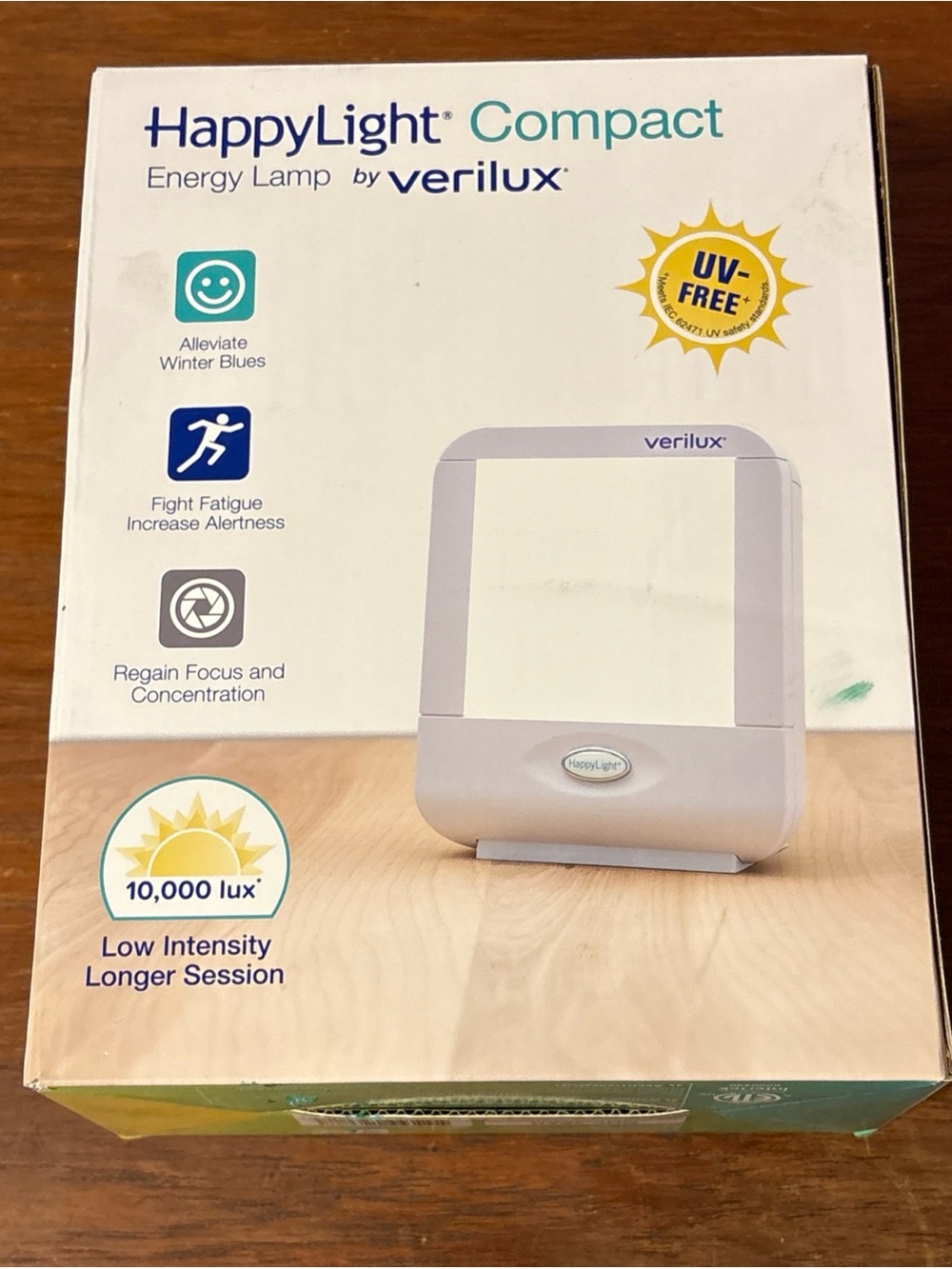 Verilux HappyLight Liberty Portable Therapy Energy Lamp - VT10WW1